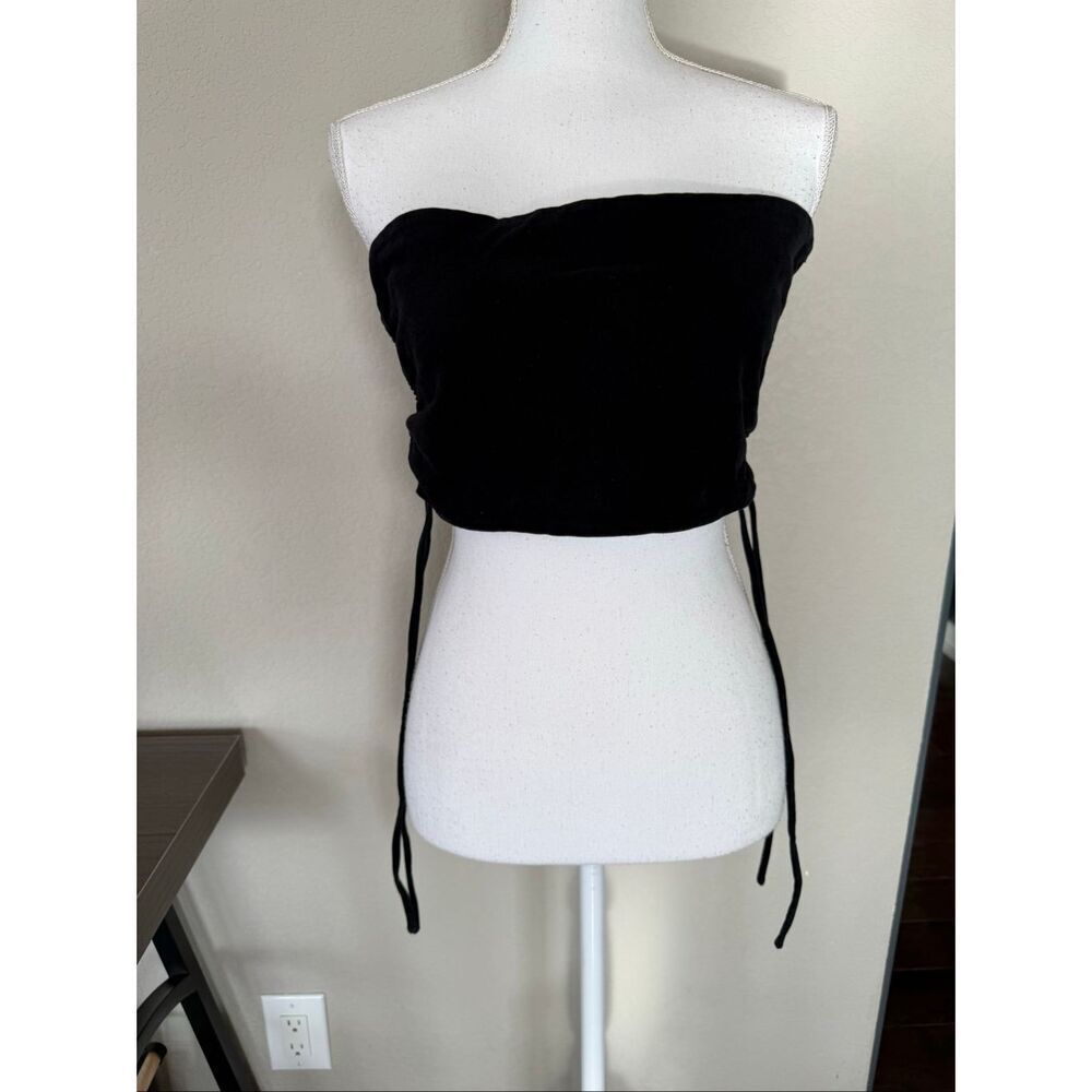 Kittenish Jessie James Decker Black Cinched String Tube Top XL